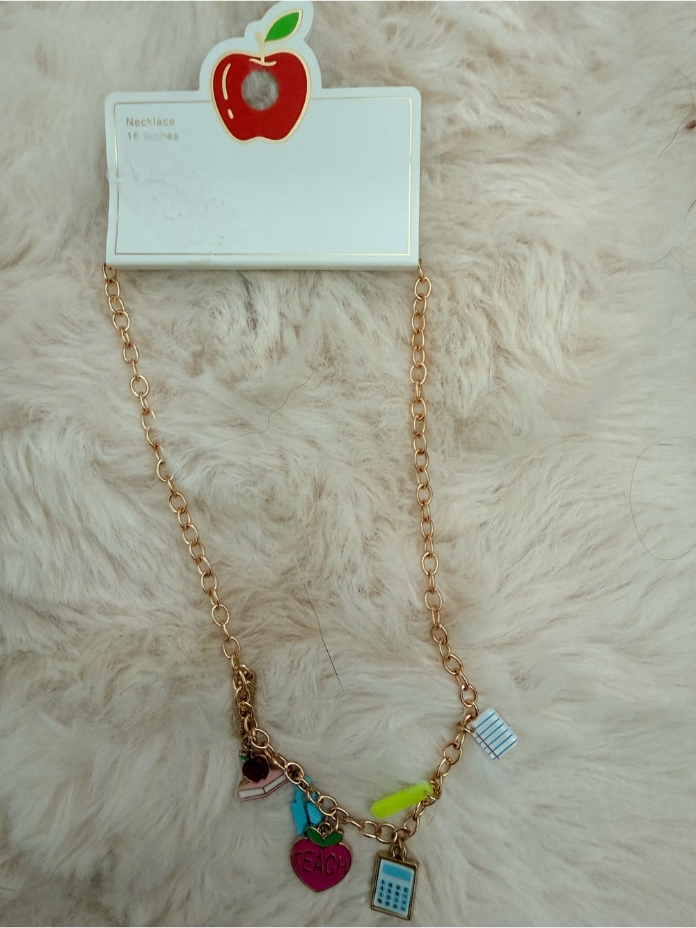 Brand new “teacher charm necklace